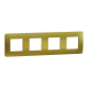 Cover frame, Unica Studio Metal, 4 gang, 4 x 2 modules, gold or beige