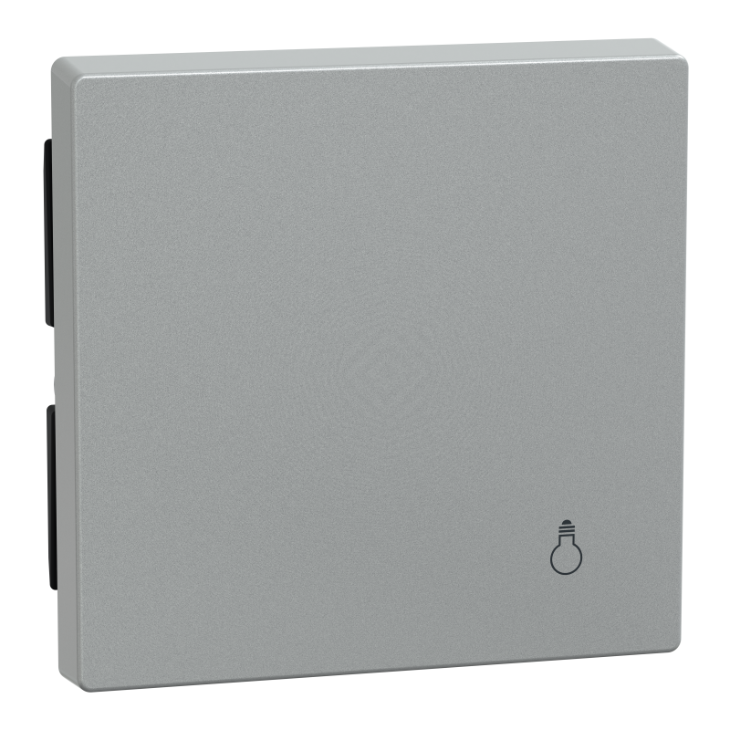 Накладка 1-клавішного вимикача з сим "Світло" SysM алюміній