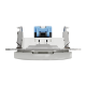 Комп'ютерна розетка, RJ45 CAT6 UTP, Біла, Sedna Design