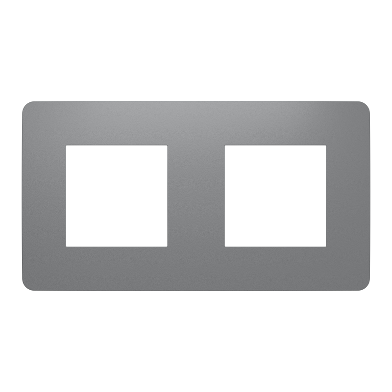 Рамка 2-постова, Димчато-сірий/антрацит