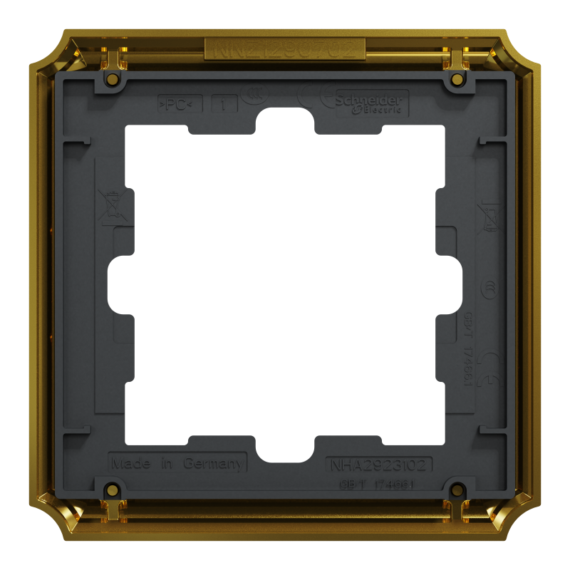 Рамка 1 постова D-Atique, золото 24к