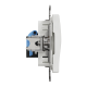 Комп'ютерна розетка, RJ45 CAT6 UTP, Біла, Sedna Design