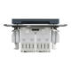 РОЗЕТКА КОМП'ЮТЕРНА RJ45 UTP КАТ. 5Е ПОДВІЙНА ASFORA АНТРАЦИТ