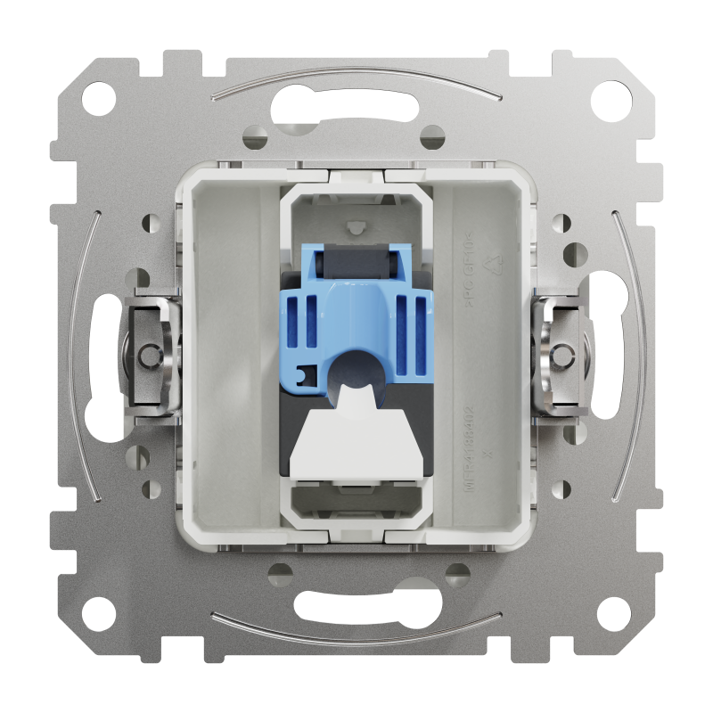 Комп'ютерна розетка, RJ45 CAT6 UTP, Біла, Sedna Design
