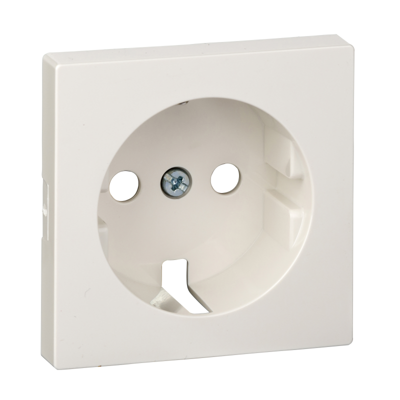 Накладка для розетки з заземленням SysM полярно-білий гл