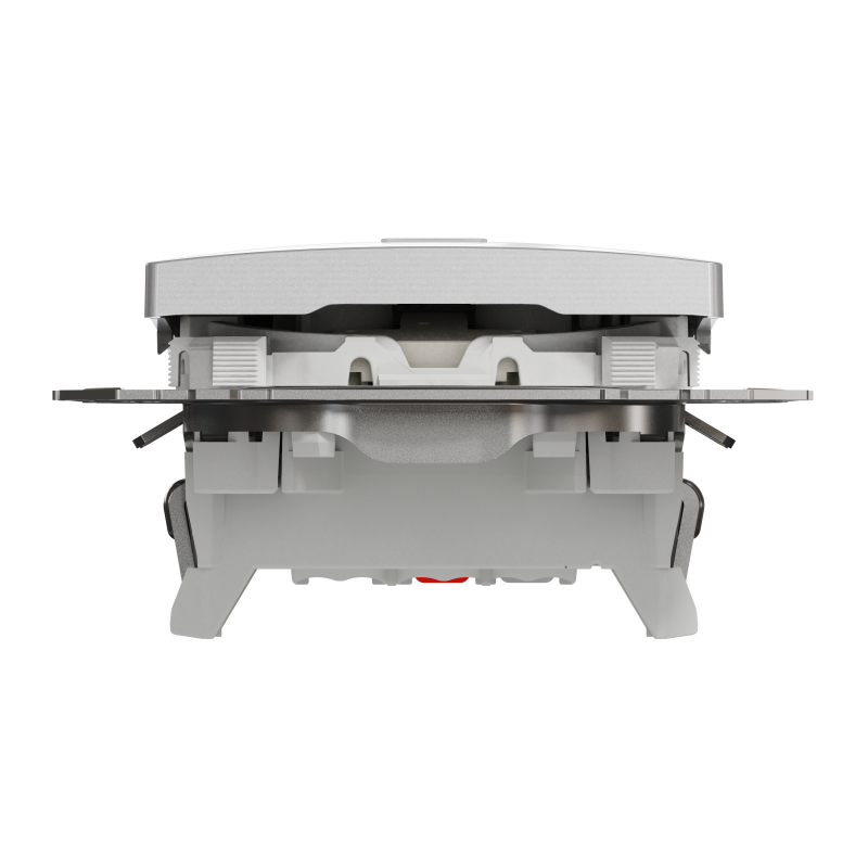 Одноклавішний вимикач з підсвіткою Алюміній Sedna Design