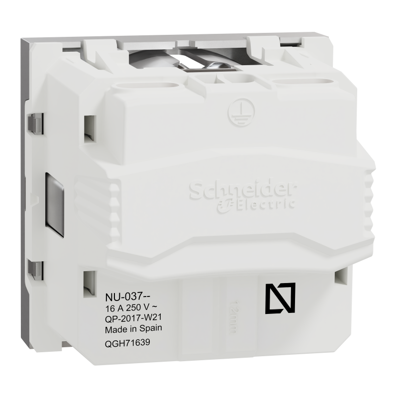 Роз. з з/к з шторк 16А гвинт зажим алюм