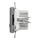 Asfora - double USB charger 2.4 A - steel
