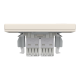 РОЗЕТКА КОМП'ЮТЕРНА RJ45 UTP КАТ. 5Е ПОДВІЙНА КРЕМ ASFORA