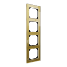 Рамка 4-постова скло M-Plan SysM золото