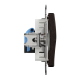 Комп'ютерна розетка, RJ45 CAT6 UTP, Венге, Sedna Elements