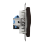 Комп'ютерна розетка, RJ45 CAT6 UTP, Венге, Sedna Elements