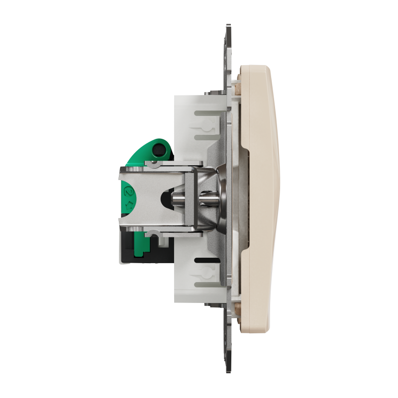 Один роз’єм RJ45 категорія 5E UTP Бежевий Sedna Design