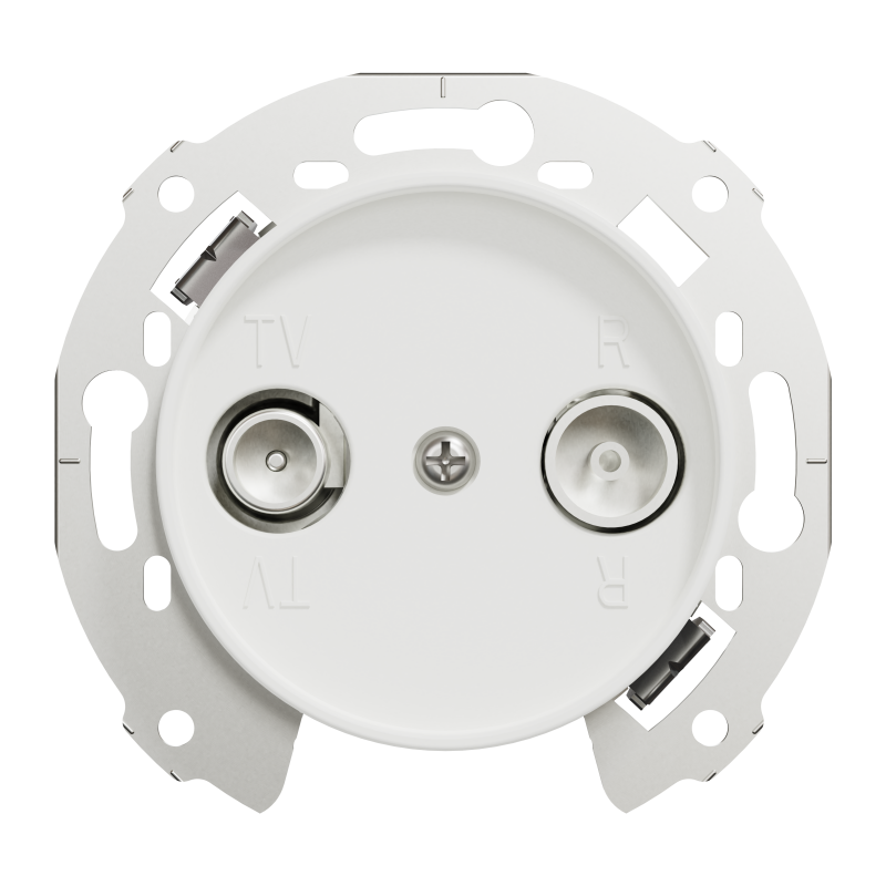 Кінцева TV/R розетка Renova, біла