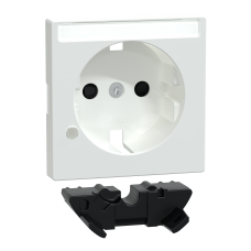 Накладка для розетки з заземленням з мод зах від перенапр SysM активно-білий гл