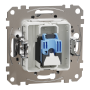 Комп'ютерна розетка, RJ45 CAT6 UTP, Алюміній, Sedna Design