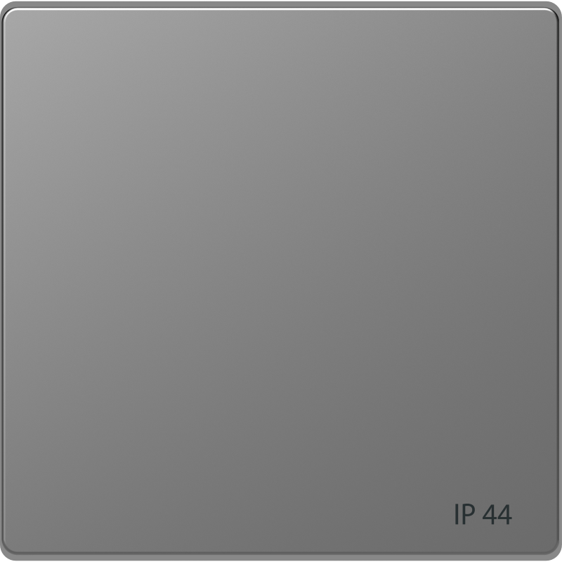 Накладка 1-клавішного вимикача IP44 SysD нержавіюча сталь