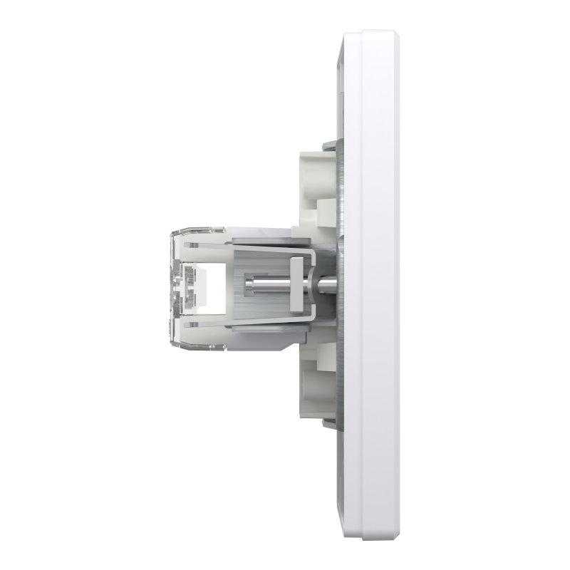 РОЗЕТКА КОМП'ЮТЕРНА RJ45 UTP КАТ.6 ПОДВІЙНА БІЛА ASFORA