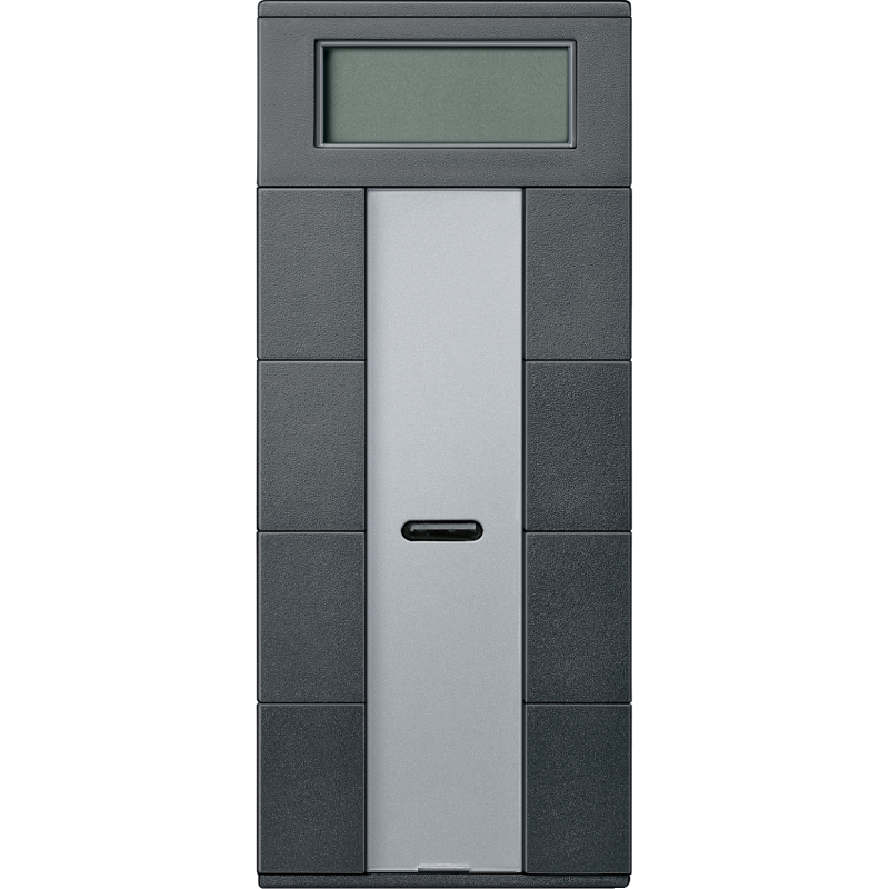 KNX ТЕРМОРЕГУЛЯТОР З ДИСПЛЕЄМ, КІМНАТНИЙ, АНТРАЦИТ, SYSTEM M