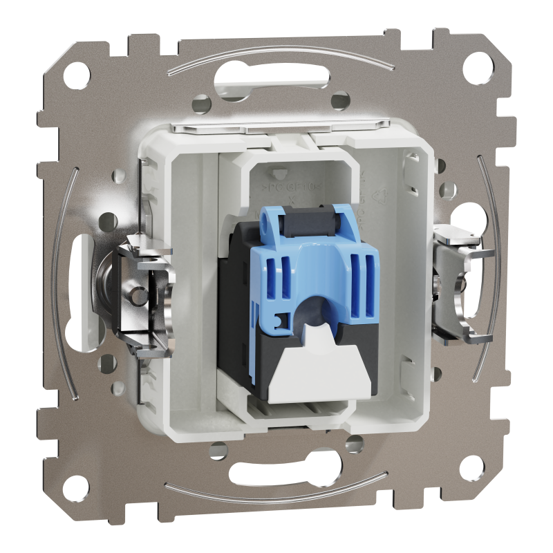 Комп'ютерна розетка, RJ45 CAT6 UTP, Біла, Sedna Design