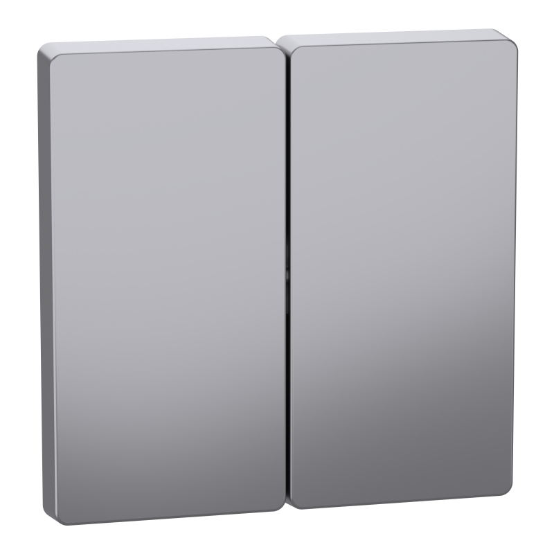 Накладка 2-клавішного вимикача SysD нержавіюча сталь