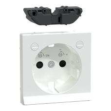 Накладка для розетки з заземленням з модулем підсв SysM активно-білий гл