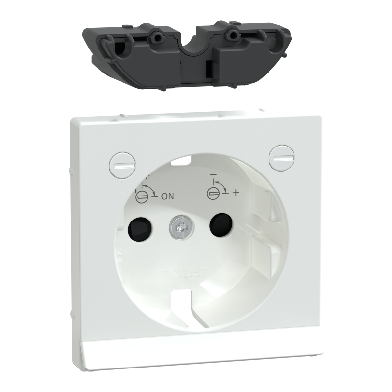 Накладка для розетки з заземленням з модулем підсв SysM активно-білий гл