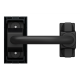 Розетка HD15 female (VGA) 1 модуль антрацит