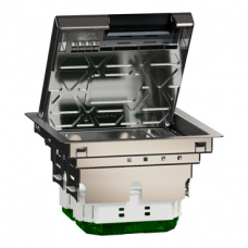 Підлоговий лючок, металевий, розмір M, 4 модулі, Unica System+