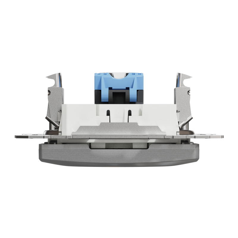 Комп'ютерна розетка, RJ45 CAT6 UTP, Алюміній, Sedna Design