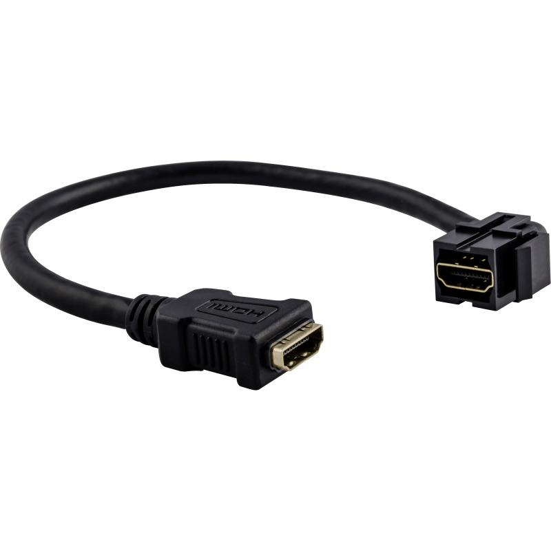 Механізм keystone HDMI flex (jack/jack) чорний