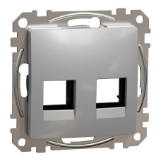 Центральна плата для подвійного роз'єму RJ45, cat5e, 6 UTP, алюміній, Sedna Design