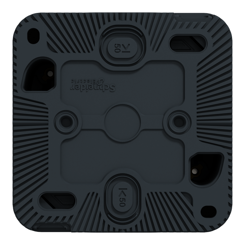 Одноклавішний перемикач IP55 Mureva Styl, сх.6, поверх. монтаж, чорний