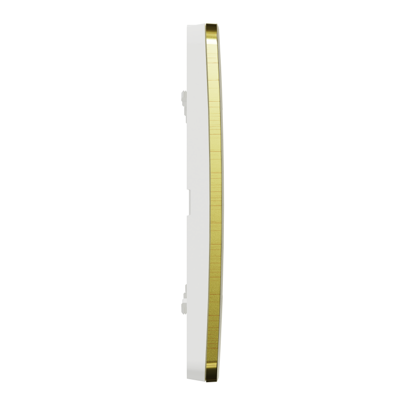 Cover frame, Unica Studio Metal, 4 gangs, gold