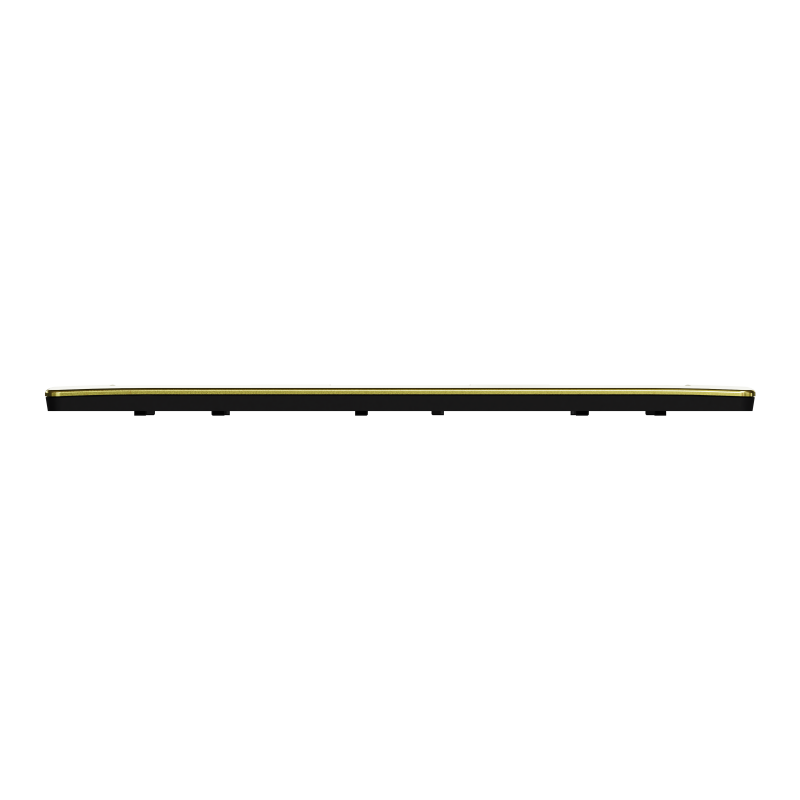 Cover frame, Unica Studio Metal, 3 gangs, gold