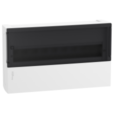 ЩИТ НАВІСНИЙ Resi9 MP ДИМЧАСТІ ДВЕРІ 2 КЛЕМНІ БЛОКИ 1 РЯД 18 МОДУЛІВ