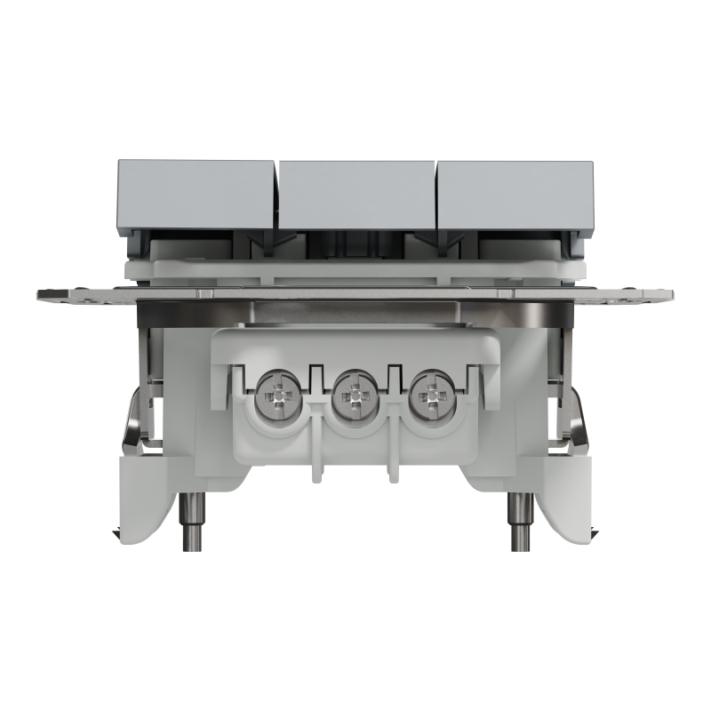 ВИМИКАЧ ТРЬОХКЛАВІШНИЙ СТАЛЬ ASFORA