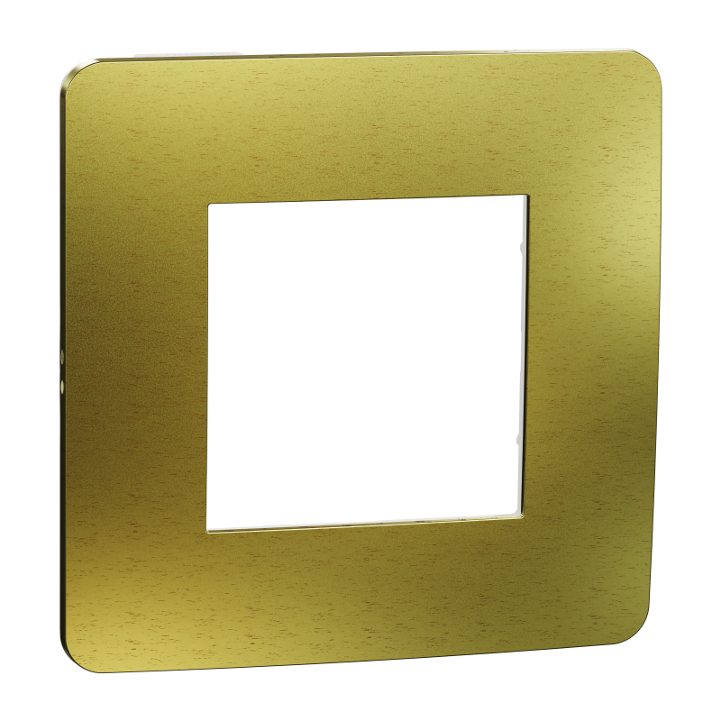 Cover frame, Unica Studio Metal, 1 gang, gold