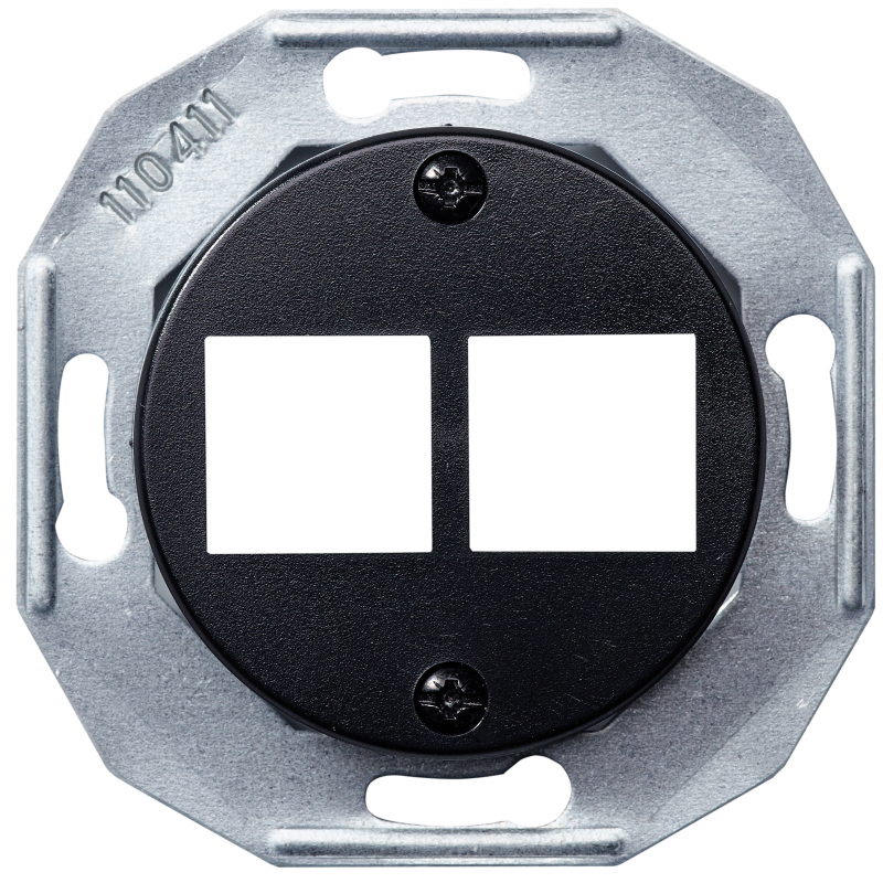 ЦЕНТР.ПЛ. RJ45*2 ЧОРН.