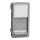 Центральна плата RJ45Keystone/Systimax 1 модуль алюміній