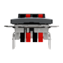 Аудіорозетка Чорний Sedna Design