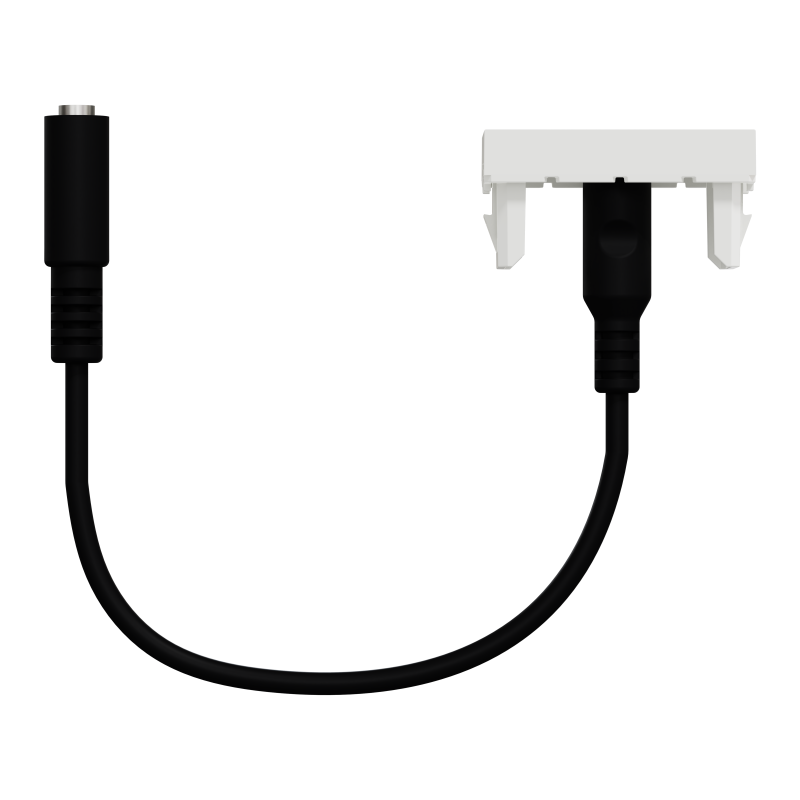 Розетка Minijack 1 модуль білий