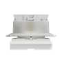 Розетка з заземлення, зі шторками, та з кришкою IP44 Білий Sedna Design