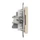 Розетка TV 4DB Cr Sedna Design