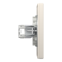 РОЗЕТКА КОМП'ЮТЕРНА RJ45 UTP КАТ. 5Е ПОДВІЙНА КРЕМ ASFORA