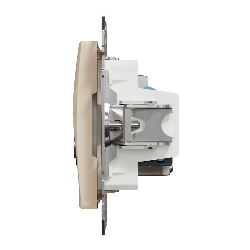 Розетка RJ45 категорія 6 UTP -TV Бежевий Sedna Design