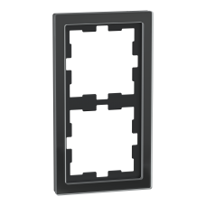 Рамка 2-постова скло D-Life SysD чорний онікс