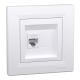 РОЗЕТКА КОМП'ЮТЕРНА RJ45 UTP КАТ.6 БІЛА ASFORA