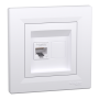 РОЗЕТКА КОМП'ЮТЕРНА RJ45 UTP КАТ.6 БІЛА ASFORA