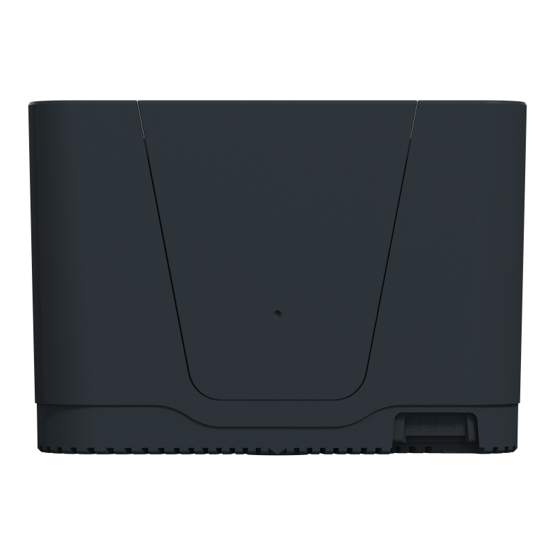 Подвійний блок для поверхневого монтажу IP55 Mureva Styl, вертикальний, чорний